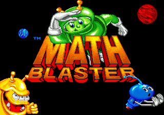 Math Blaster - Episode 1 Title Screen